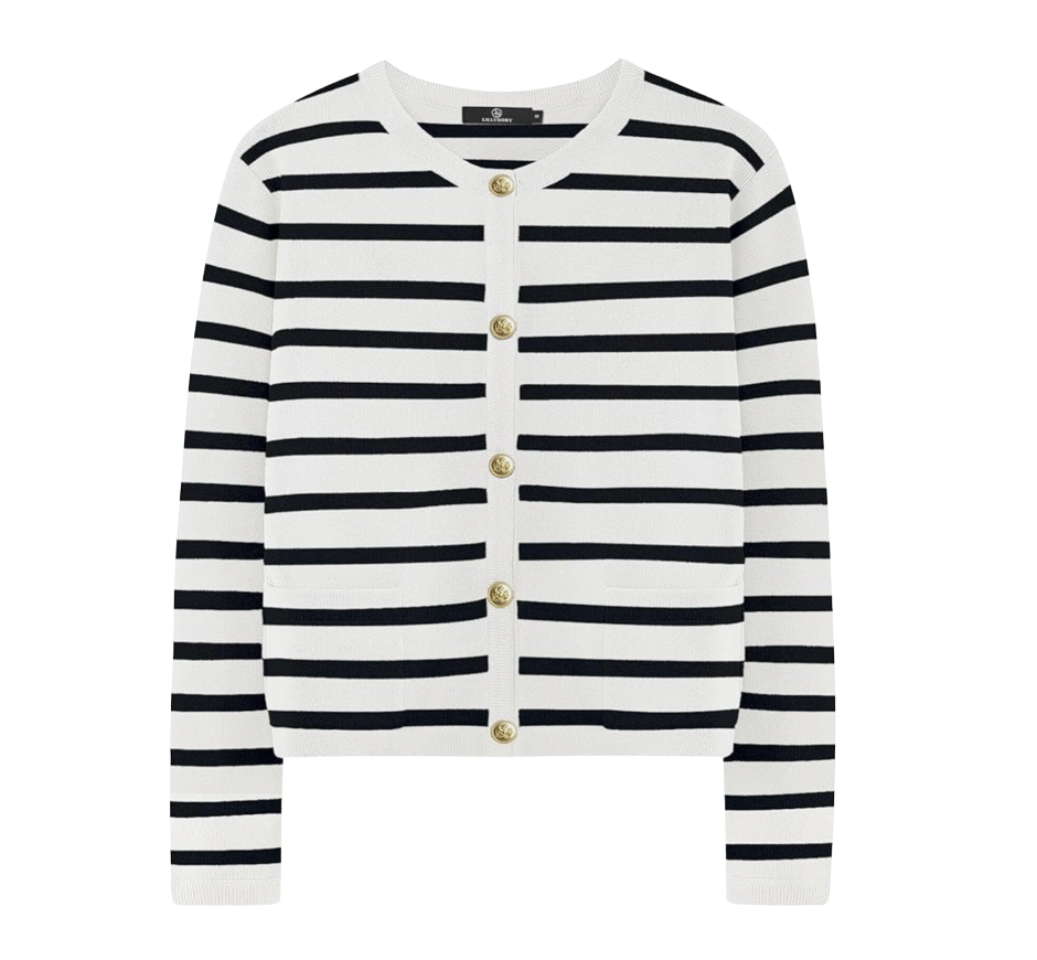 Striped Lady Cardigan - Amazon Prime Big Deals Beth's Picks
